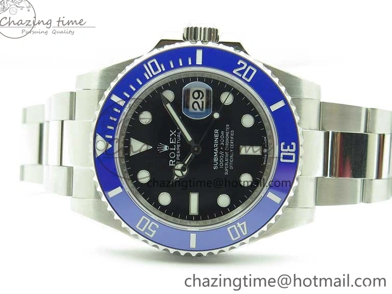 MiroTime 0319 Submariner 41mm 126619 LB Blue Ceramic EWF Black Dial on SS Bracelet A Effortless 2766